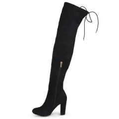 Journee Collection Womens Maya Block Heel Over The Knee Boots