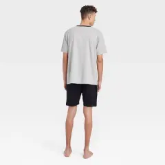 Hanes Premium Men's Jersey Knit Short Sleeve + Shorts Pajama Set 2pc