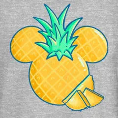 Junior's Mickey & Friends Pineapple Logo T-Shirt