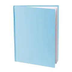 Young Authors Blue Hardcover Blank Book, White Pages, 8"H x 6"W Portrait, 14 Sheets/28 Pages, Pack of 12