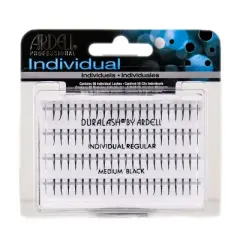 Ardell Professional Individual Duralash Lashes - Individual Regular - Medium Black #65062 - (Pack of 3)