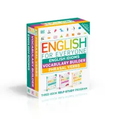 English for Everyone English Idioms, Vocabulary Builder, Phrasal Verbs 3 Book Box Set - (DK English for Everyone) by  DK (Mixed Media Product)