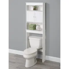 Two Door Cabinet Space Saver White - Zenna Home