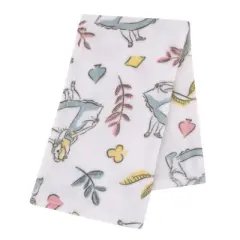 NoJo Disney Alice in Wonderland Light Blue, Pink, Yellow, and White Super Soft Plush Baby Blanket