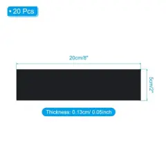 Unique Bargains Custom Engraved Blank Rectangle Name Plates 20 Pcs