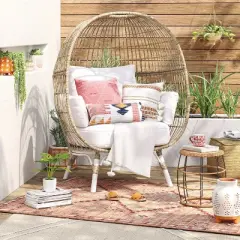 5'x7' Tapestry Rectangular Woven Outdoor Area Rug Red/Pink - Opalhouse&trade;