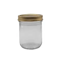 Anchor Hocking Tecnocap Wide Mouth Canning Jar - Case of 12 - 16 oz