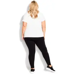 Women's Plus Size Pocket Active Legging - black | AVENUE