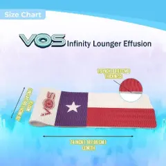 VOS Infinity Lounger Effusion Float for Adults and Kids (Lone Star), Ultra Buoyant Water Floats/Foam Mats