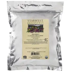 Starwest Botanicals Organic St. John's Wort Herb, Cut & Shifted, 1 lb (453.6 g)