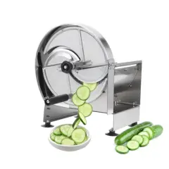 Commercial Vegetable Slicer Manual Potato Tomato Slicing Machine Onion Slicer Stainless Steel Vegetable Cutter Fruit Slicer