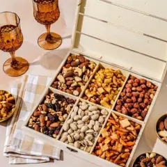 Bonnie and Pop- Nut Gift Crate- Assorted Nuts- Individually Packaged