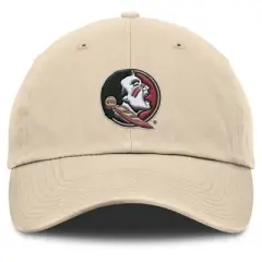 NCAA Florida State Seminoles Unstructured Khaki Tonal Cotton Hat