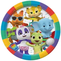 Treasures Gifted Word Party Plates 9in - Word Party Birthday Supplies - 24 Pack