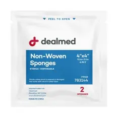 Gauze Pads, Sterile 2'S, Non Woven, 4" X 4", 4 Ply