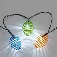 LED Solar String Lights Blue/Green/Orange - Smart Solar