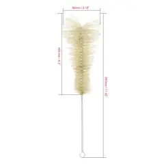 Unique Bargains Laboratory Test Tube 250ml Conical Flask Bristles Cleaning Brush 2pcs