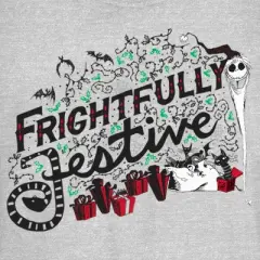 Junior's The Nightmare Before Christmas Frightfully Festive Jack T-Shirt