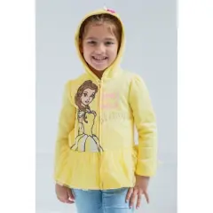 Disney Princess Moana Cindrella Ariel Belle Zip Up Hoodie Little Kid to Big Kid