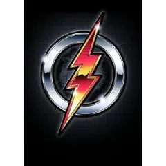 Flash Metallic Logo Black T-shirt Toddler Boy to Youth Boy