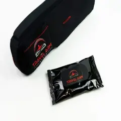 Travel Arm Guard Airplane Armrest Covers  | 2 Sleeves in the Package, Black