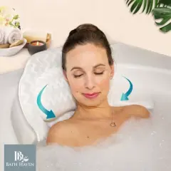 Bath Haven Ergonomic Bath Pillow for Head and Shoulders