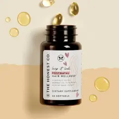 The Honest Company Honest Mama Keep It Lush Postnatal Hair Vegan Wellness Supplement - 60 ct