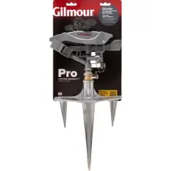 Gilmour, Impulse Sprinkler 5"D x 8.1"W x 18.5"H Metal Spike Base 8500 sq ft
