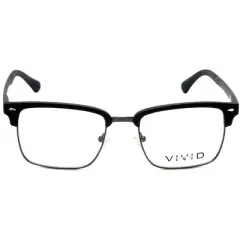 Calabria Viv Authentic Designer Reading Glasses Vivid-257 in Black Gun Metal 52mm