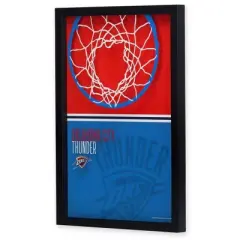 NBA Oklahoma City Thunder Print-On Glass Wall Sign