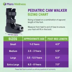 Mars Wellness Pediatric Cam Walker Fracture Boot