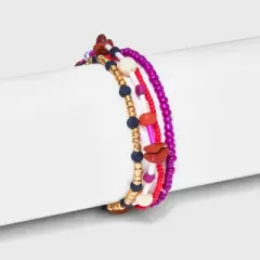 Semi Precious Opal Stretch Bracelet Set 4pc - Universal Thread&trade;