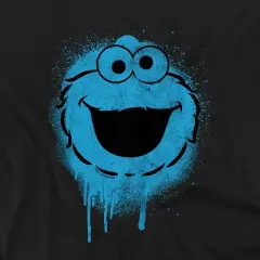Toddler Boys' Sesame Street Cookie Monster Graffiti Spray Face T-Shirt