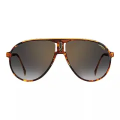 Carrera CA Champion65/N WR9_FQ Unisex Aviator Sunglasses Brown Havana 62mm