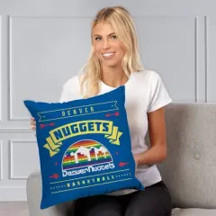 NBA Denver Nuggets Hardwood Classics Printed Throw Pillow