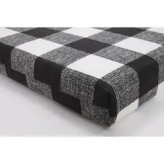 20" x 20" x 3" 2pk Anderson Squared Corners Outdoor Seat Cushions Black - Pillow Perfect