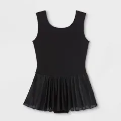 Girls' Dancewear Tank Leotard with Skirt - Cat & Jack&trade; Black