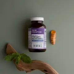 New Chapter Men's Multivitamin 50+, Every Man's One Daily 55+ with Astaxanthin, Vitamin C, Vitamin D3, Vitamin B12, Selenium - 30ct