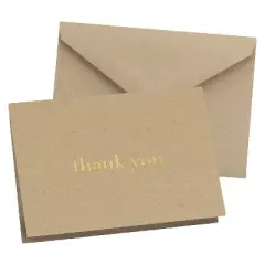 25ct 'Thank You' Wedding Cards