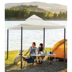 Yescom 10x10Ft UV30+ Gazebo Replacement Top for 2 Tier Outdoor Canopy Cover Patio Backyard Party Deck Ivory White