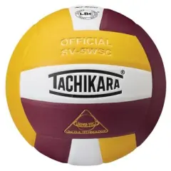 Tachikara GWC Indoor Sensi Tec Composite Competition Volleyball - Gold/White/Cardinal