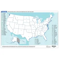 Teacher Created Resources United States of America Map Learning Mat