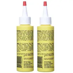 Wild Growth Light Oil Moisturizer (4 oz) - PACK OF 2 for Hair, Eyebrows, Eyelashes, Nails and Male Beard.