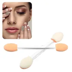 Unique Bargains Dual Sides Sponge Short  Brushes EyeShadow Applicators Clear 50 PCS