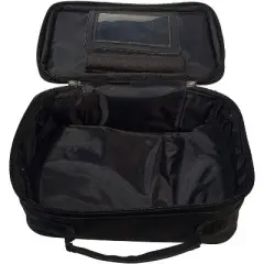 WE Games Padded Chess Travel Bag with Handle - Can fit a chess clock or chess pieces - Black - measures 9.5 inches