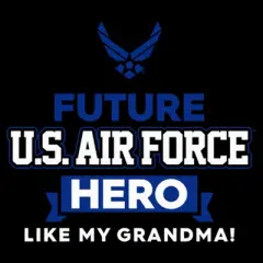 Toddler's United States Air Force Future Grandma Hero