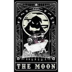 Junior's The Nightmare Before Christmas Halloween Oogie Boogie and his Boys Moon Tarot Card T-Shirt