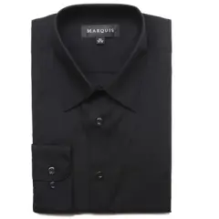 Marquis Men's Long Sleeve Regular Fit Big & Tall Size Dress Shirt