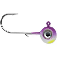 VMC Neon Moon Eye 1/8 Oz. 3D Holographic Jig - 4 Pack - Purple Albino