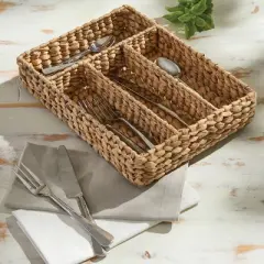 Split P Water Hyacinth Cutlery Basket